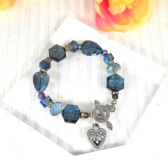 Blue Ice & Jewels Bracelet and Earrings Set - Picture 8 of 14